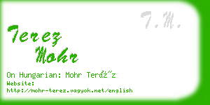 terez mohr business card